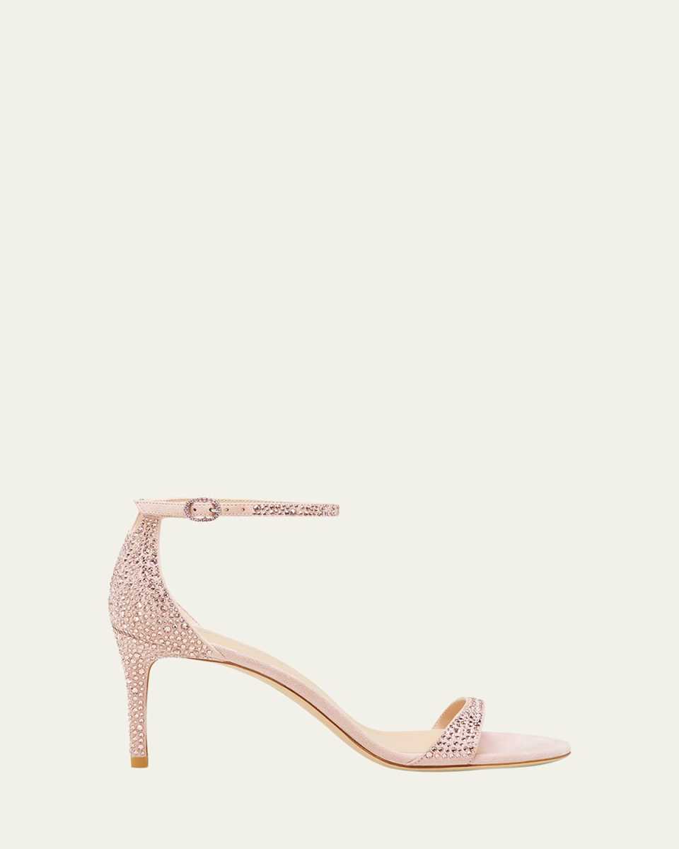 Nudist Embellished Ankle-Strap Sandals